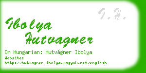ibolya hutvagner business card