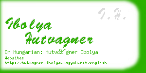 ibolya hutvagner business card